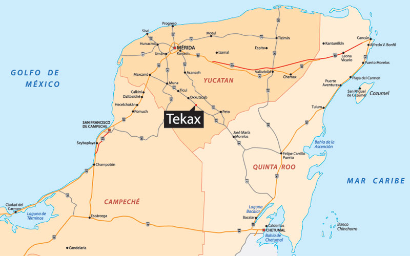 Ubicación Tekax